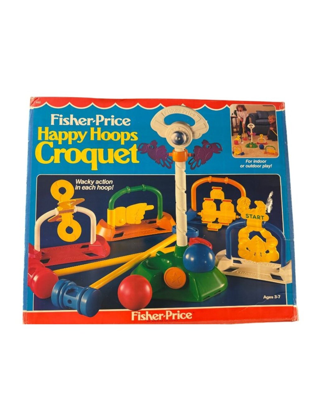1984 Fisher Price Happy Coops Crouqet Complete Set #692